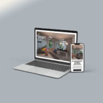 Webdesign für Raumgestalter: Die Website von Pötz Raumgestaltung auf Laptop und Smartphone